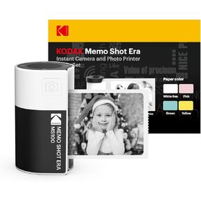 كاميرا KODAK Memo Shot ERA Kids الرقمية الفورية، باللون الأبيض (حزمة من 9 لفات) in Kuwait