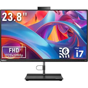 كمبيوتر لينوفو ثينك سنتر نيو 30A الكل في واحد، شاشة 23.8 بوصة فل اتش دي، انتل i7-13620H، ذاكرة الوصول العشوائي 16 جيجا، 512 جيجا اس اس دي، انتل الترا اتش دي جرافيك، كاميرا ويب اتش دي، واي فاي 6، ويندوز 11، اسود (متجدد) in Kuwait