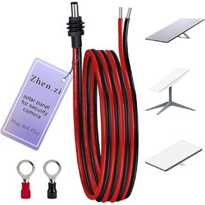 كابل أسلاك التوصيل الكهربائية DC5521 لـ Starlink Mini - 14AWG DC 5.5 مم × 2.1 مم قابس ذكر إلى سلك عاري سلك إصلاح مصدر الطاقة مفتوح النهاية، ملحقات كابل تمديد مقاوم للماء 3.3FT (1) in Kuwait