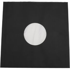 ciciglow 20pcs Record Kraft Paper Jackets, 33 RPM Storage Protective for 12" Black Record Albums, Customized Aesthetics Anti Static Matte Black in Saudi Arabia
