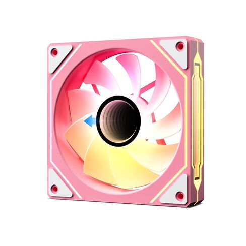 Vetroo Pink LF120 3-Pack Infinite Mirror PC Fan 120 mm ARGB Case Fan with ARGB & PWM Smart Control, FDB Bearing, Controller Included, Nine Blades Design & 8 Rubber Pads for Low-Noise Operation in Saudi Arabia