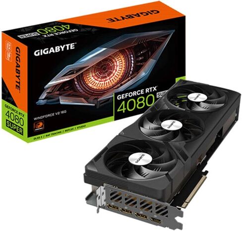 Gigabyte GeForce RTX 4080 Super Gaming OC Graphics Card - 2595MHz Core, 16GB GDDR6X 23000MHz 256-bit Memory, PCI-E 4.0, 3X DP 1.4, 1x HDMI 2.1a, NVIDIA DLSS 3.5, GV-N408SGAMING OC-16GD in Saudi Arabia