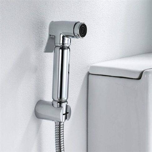 Round Rinse Faucet Toilet Flushing Faucet Sprayer Full Pressure and Leakproof HandheldToilet Sprayer Kit,Hand Held Cloth Diaper Sprayer for Toilet,Easy to Install in Saudi Arabia