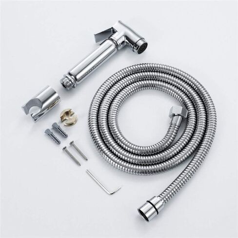 Round Rinse Faucet Toilet Flushing Faucet Sprayer Full Pressure and Leakproof HandheldToilet Sprayer Kit,Hand Held Cloth Diaper Sprayer for Toilet,Easy to Install in Saudi Arabia