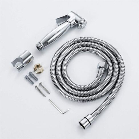 HandheldSprayer Set,Premium Pressure-Free Spray Gun Screw Into The Circular Nozzle Shattaf,Shower Cloth Diaper Spray Attachment,Toilet Cleaner,Pressure Control in Saudi Arabia
