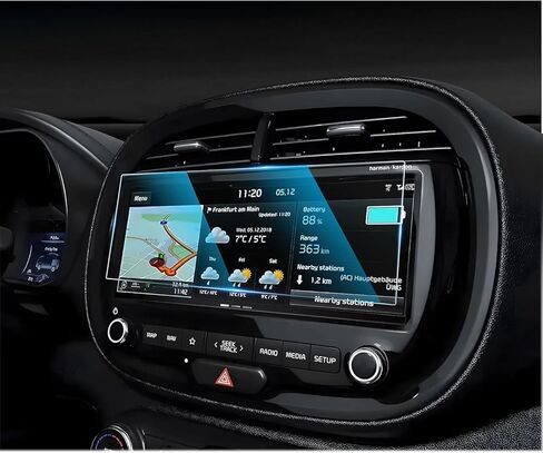 واقي شاشة CDEFG For 2024 2025 Kia Soul - زجاج مقوى 10.25 بوصة 9H HD - ملحقات شاشة اللمس Soul (S، GT-Line، EX) in Saudi Arabia