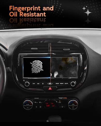 واقي شاشة CDEFG For 2024 2025 Kia Soul - زجاج مقوى 10.25 بوصة 9H HD - ملحقات شاشة اللمس Soul (S، GT-Line، EX) in Saudi Arabia