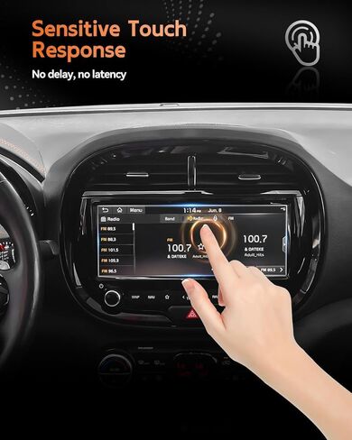 واقي شاشة CDEFG For 2024 2025 Kia Soul - زجاج مقوى 10.25 بوصة 9H HD - ملحقات شاشة اللمس Soul (S، GT-Line، EX) in Saudi Arabia