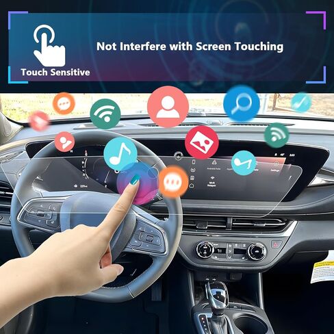SXCY 2 قطعة لـ 2024 2025 2026 واقي شاشة Buick Envista 2024 2025 2026 Envista واقي شاشة 11 بوصة ملاحة + شاشة لمس لوحة القيادة 8 بوصة (نانو 4H) in Saudi Arabia