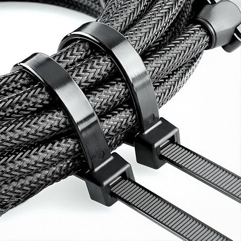 Zip Ties 400 Pack (4", 6", 8", 12") – Assorted Cable Ties for Cable Management, Wire Organization, Electrical Accessories, Garden & Home Improvement, UV Resistant GripLock Ties BY OPM Premium in Saudi Arabia