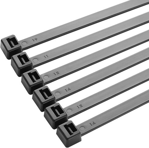 Zip Ties 400 Pack (4", 6", 8", 12") – Assorted Cable Ties for Cable Management, Wire Organization, Electrical Accessories, Garden & Home Improvement, UV Resistant GripLock Ties BY OPM Premium in Saudi Arabia