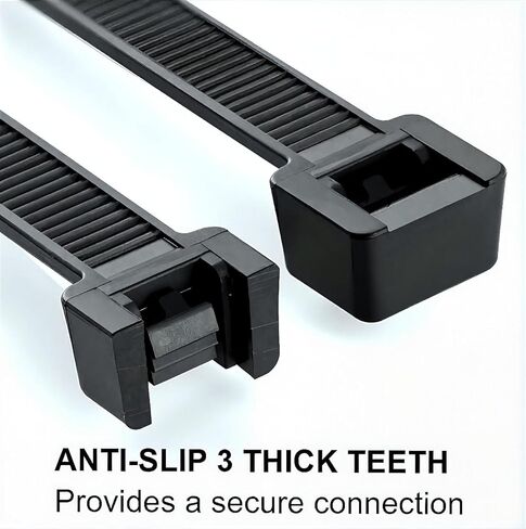 Zip Ties 400 Pack (4", 6", 8", 12") – Assorted Cable Ties for Cable Management, Wire Organization, Electrical Accessories, Garden & Home Improvement, UV Resistant GripLock Ties BY OPM Premium in Saudi Arabia
