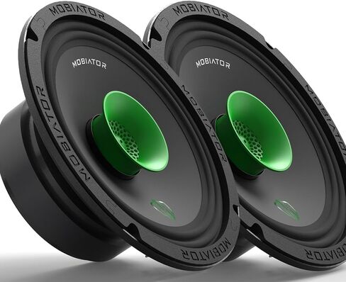مكبرات صوت MB-M65T 6.5 بوصة ثنائية الاتجاه Pro Audio متوسطة المدى، 360 وات بحد أقصى، 4 أوم، ملف صوتي 1.5 بوصة، مع مكبرات صوت رصاصة مدمجة، سهلة التركيب في السيارات/الشاحنات/الأبواب (زوج) in Kuwait
