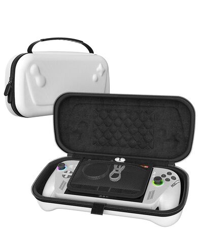 حقيبة حمل ProCase لجهاز Rog Xbox Ally / Rog Xbox Ally X 2025، حقيبة تخزين سفر محمولة من مادة EVA، غطاء صلب واقي لوحدة التحكم المحمولة والملحقات - أبيض in Saudi Arabia