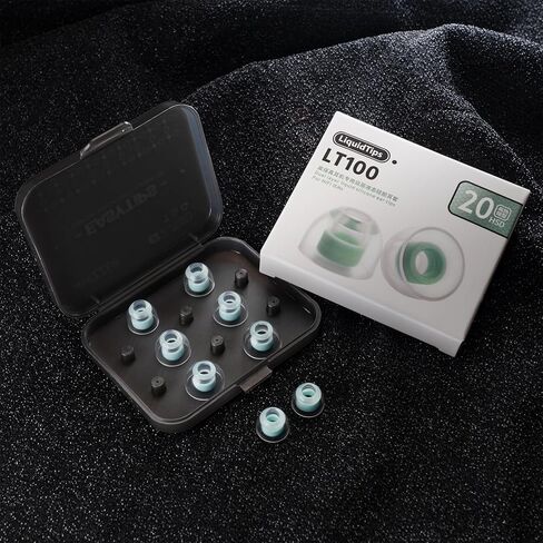 WHIZZER LT100 أطراف أذن من السيليكون السائل 4 أزواج، بديل ناعم لصوت Trueear/Moondrop/Campfire (فوهة 5-6.5 مم)، صوت جهير محكم ومريح (XS/S/M/L) in Kuwait