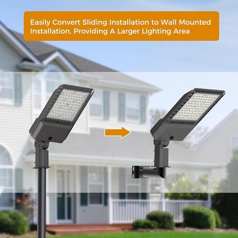 AIKVSXER Wall Mount Bracket for Outdoor LED Lights L Shape Round Pole Mounting Bracket Wall Mounted Adapter for Outdoor LED Parking Lot Lights Street Lights Post Top Light in Saudi Arabia