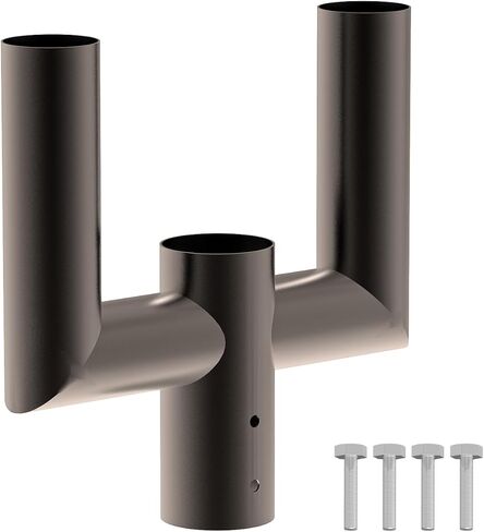 AIKVSXER Wall Mount Bracket for Outdoor LED Lights L Shape Round Pole Mounting Bracket Wall Mounted Adapter for Outdoor LED Parking Lot Lights Street Lights Post Top Light in Saudi Arabia