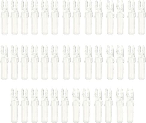 60 حزمة سهم الرماية Nock ID 6.2 مللي متر/.244 "البلاستيك إدراج السهم Nocks الذيل DIY بها بنفسك الصيد الرماية لقوس منحني مجمع in Kuwait
