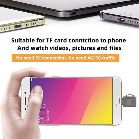 قارئ بطاقات CY USB C، محول قارئ بطاقات USB 3.0 من النوع C إلى Micro SD SDXC TF لأجهزة الكمبيوتر المحمول والهواتف اللوحية بسرعة 5 جيجابت في الثانية in Saudi Arabia