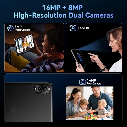 تابلت N90 Android 16، تابلت 12 بوصة 2K FHD+، تابلت Android مع لوحة مفاتيح، 5G WiFi، 24GB+128GB/2TB، معرف الوجه، 9000 مللي أمبير، ضمان 4 سنوات، Widevine L1، OTG، 1217-BOX، حافظة وقلم in Kuwait