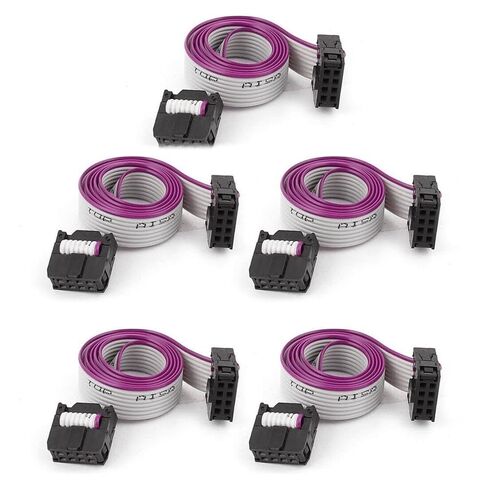 5 قطعة FC8P 8-Pin IDC تمديد المقبس سلك كابل الشريط المسطح 40 سنتيمتر 16 بوصة in Kuwait