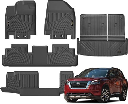 سجادات أرضية مخصصة لسيارة Ford Transit 2015-2021 150/250/350/350HD مع أرضيات سجاد (ليست لنماذج Transit Connect) بطانات أرضية مطاطية TPE للصف الأول مضادة للانزلاق لملحقات النقل in Kuwait
