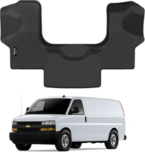 سجادات أرضية مخصصة لسيارة Ford Transit 2015-2021 150/250/350/350HD مع أرضيات سجاد (ليست لنماذج Transit Connect) بطانات أرضية مطاطية TPE للصف الأول مضادة للانزلاق لملحقات النقل in Kuwait