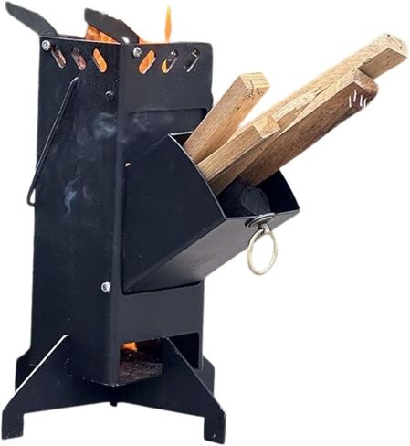 موقد الصواريخ موقد حرق الخشب موقد الخشب المحمولة، موقد التخييم النار للطبخ في الهواء الطلق، والتخييم، والنزهة، والشواء، والصيد، وصيد الأسماك in Kuwait