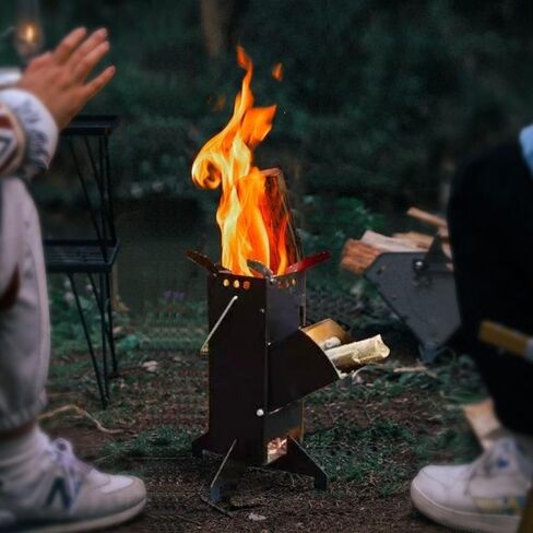 موقد الصواريخ موقد حرق الخشب موقد الخشب المحمولة، موقد التخييم النار للطبخ في الهواء الطلق، والتخييم، والنزهة، والشواء، والصيد، وصيد الأسماك in Kuwait