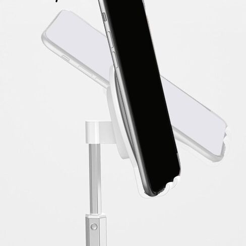 Heart Shaped Metal Desktop Tablet Stand Adjustable Phone Holder for Silver Alloy Phone Support for Home and Office Use in Saudi Arabia
