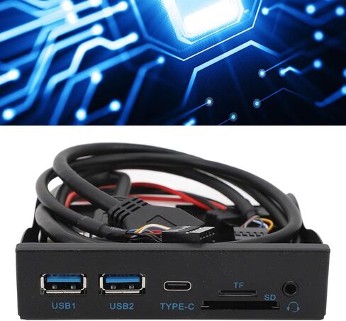لوحة محرك مرن، 3.5 بوصة USB3.2 GEN1 نوع C لوحة محرك مرن، توصيل وتشغيل 5 جيجابت في الثانية 19PIN Hub لـ 7 8 10 11 2003 in Saudi Arabia