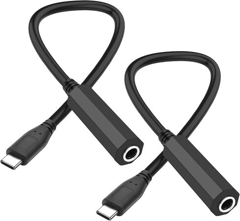 XMSJSIY USB نوع C إلى 1/4 6.35 ملم محول سماعة الرأس USB C ذكر إلى 1/4 بوصة TRS أنثى ستيريو جاك الصوت AUX كابل محول لمكبرات الصوت وسماعات الرأس والكمبيوتر المحمول - 30 سم/11.8 بوصة - قطعتان in Saudi Arabia