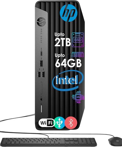 كمبيوتر سطح المكتب HP ProDesk G9 SFF للأعمال | وحدة المعالجة المركزية Intel Intel فائقة السرعة رباعية النواة رقم 13| دعم العرض المزدوج بدقة 4K | 16 جيجابايت رام، 512 جيجابايت SSD| واي فاي | بلوتوث| اتش دي ام اي، يو اس بي، RJ-45| ويندوز 11 برو| ث / لوحة ال in Kuwait