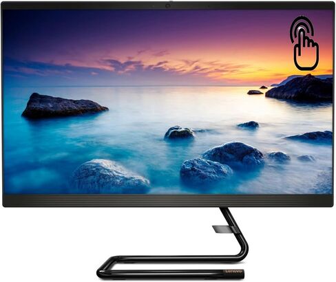 Lenovo IdeaCentre AIO 3، كمبيوتر الكل في واحد مقاس 24 بوصة، شاشة لمس FHD IPS، معالج Intel i3-9100T، رسومات مدمجة، 8 جيجابايت DDR4، 256 جيجابايت M.2 SSD، محرك DVD RW، Windows 10، لوحة ماوس EAT، أسود للأعمال in Kuwait