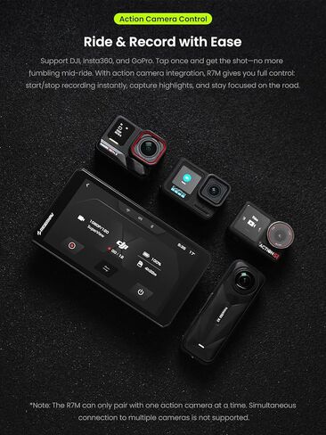 R7M 7 بوصات CarPlay & Android Auto للدراجات النارية BMW - عجلة العجائب الأصلية والتحكم في كاميرا الحركة (GoPro/Insta360)| TPMS/RPM| تحديثات OTA|1200-Nit IP69K GPS | Nav Prep 5/6 in Kuwait