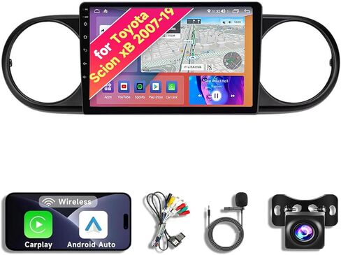 8CORE 4+64GB Android 14 Car Radio Stereo for 2007-2019 Scion xB - 9.13" QLED Touch Screen, Upgrade Dash Kit with CarPlay & Android Auto, GPS Navigation, SWC Support, Bluetooth 5, WiFi, 4/5G, in Saudi Arabia