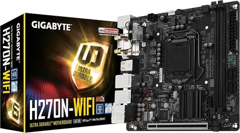اللوحة الأم GIGABYTE GA-H270N-WIFI LGA1151 Intel H270 Mini ITX DDR4 in Saudi Arabia