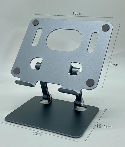 Folding Aluminum Alloy Tablet Stand, Portable Mobile Calling Device Holder Supports up to 12 inch Devices in Saudi Arabia