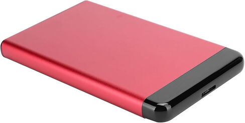 Vikye USB 3.0 Mobile Hard Disk Box 2.5in SSD HDD Aluminum Alloy Enclosure [8TB] (Red) in Saudi Arabia