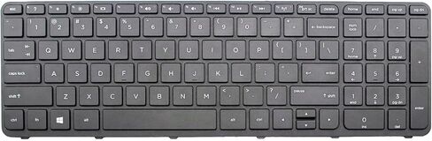 لوحة مفاتيح للكمبيوتر المحمول HP Pavilion 15-N000 15-N1000 15-E000 Series أسود مع إطار أسود الولايات المتحدة US V140546AS1 US 708168-001 719853-001 in Saudi Arabia