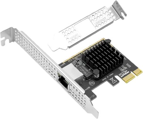 بطاقة شبكة PCIe بسرعة 5 جيجابت في الثانية من Tangxi مع ملف تعريف منخفض جدًا، محول شبكة PCIe إلى 5 جيجابت إيثرنت لشريحة RTL8126، بطاقة إيثرنت متعددة جيجابت (5G/2.5G/1G/100Mbps) in Kuwait