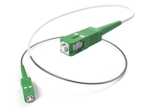 كابل إنترنت ألياف ضوئية مدرع بطول 20 مترًا من SC/APC إلى SC/APC OS2 أحادي الوضع Simplex 100Gig LSZH Corning FTTH، 20 مترًا أو 65.6 قدم in Saudi Arabia