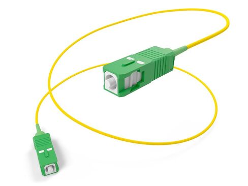 كابل إنترنت ألياف ضوئية مدرع بطول 20 مترًا من SC/APC إلى SC/APC OS2 أحادي الوضع Simplex 100Gig LSZH Corning FTTH، 20 مترًا أو 65.6 قدم in Saudi Arabia