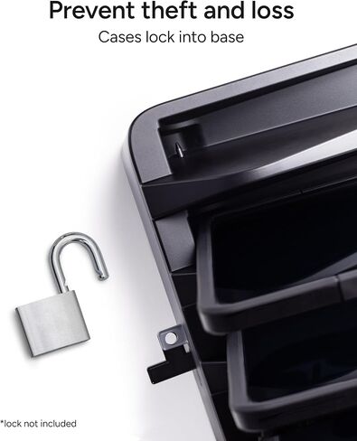 ZAGG ChargeStation Pro for iPad (10th Gen)/ iPad (A16) - Lockable Wireless Charging Station with 5 Rugged Cases – Charges 5 iPads – for Schools, Hospitals, Business & Enterprise in Saudi Arabia