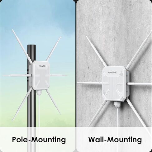 صندوق WAVLINK مقاوم للماء لـ POE مع موسع WiFi الخارجي AX3000 in Saudi Arabia