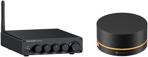 Fosi Audio BT30D Pro Bluetooth Subwoofer Amplifier 2.1 Subwoofer Amp and VOL20 Black Bluetooth Volume Control Knob for Desktop/Outdoor/Bookshelf Speakers in Saudi Arabia