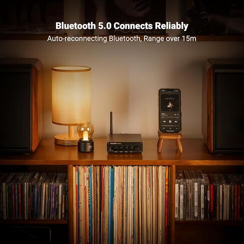 Fosi Audio BT30D Pro Bluetooth Subwoofer Amplifier 2.1 Subwoofer Amp and VOL20 Black Bluetooth Volume Control Knob for Desktop/Outdoor/Bookshelf Speakers in Saudi Arabia