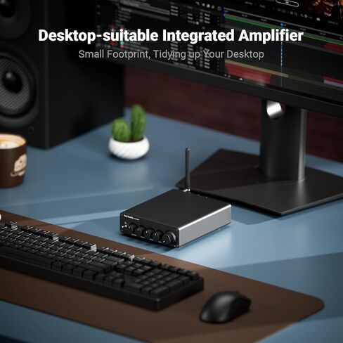 Fosi Audio BT30D Pro Bluetooth Subwoofer Amplifier 2.1 Subwoofer Amp and VOL20 Black Bluetooth Volume Control Knob for Desktop/Outdoor/Bookshelf Speakers in Saudi Arabia