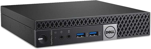 كمبيوتر سطح المكتب Dell OptiPlex 5050 Micro mini PC، Intel Core i5-6500T، ذاكرة الوصول العشوائي DDR4 سعة 16 جيجابايت، SSD 256 جيجابايت، لوحة المفاتيح والماوس، محول WiFi، DisplayPort، RJ-45/LAN، Windows 11 Pro (متجدد) in Kuwait