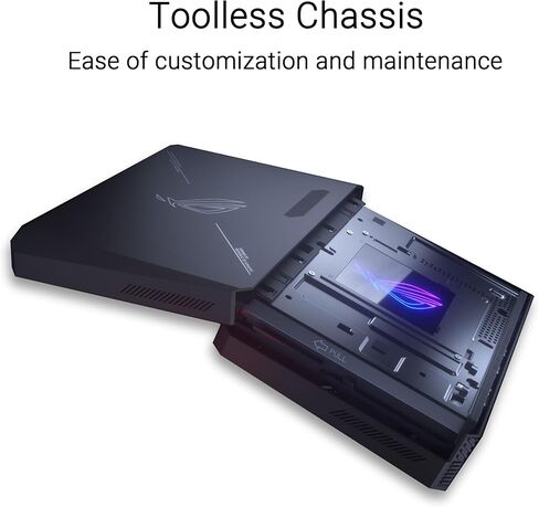 كمبيوتر مكتبي صغير للألعاب ROG NUC، قوة ألعاب مدمجة مع رسومات منفصلة RTX4070، Intel Core Ultra 9 185H/32GB DDR5 RAM/1 تيرابايت SSD in Saudi Arabia